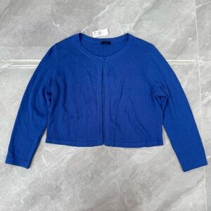 Women’s Talbots Cropped Hook & Eye Shrug Cardigan Sweater Small